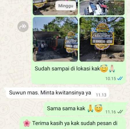 Pengiriman Papan Bunga Duka Tempel Lelea