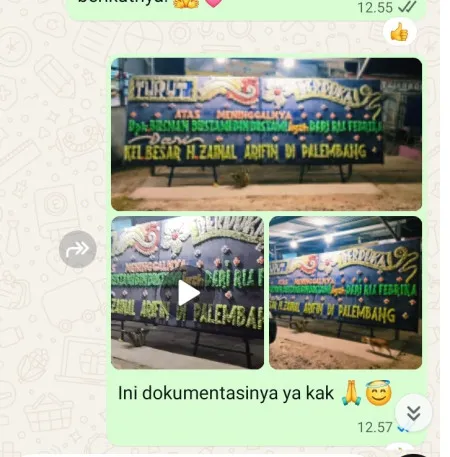 Pengiriman Papan Bunga Duka Tempel Lelea