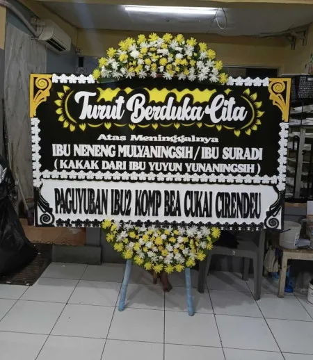 Papan Bunga Duka Tempel Lelea